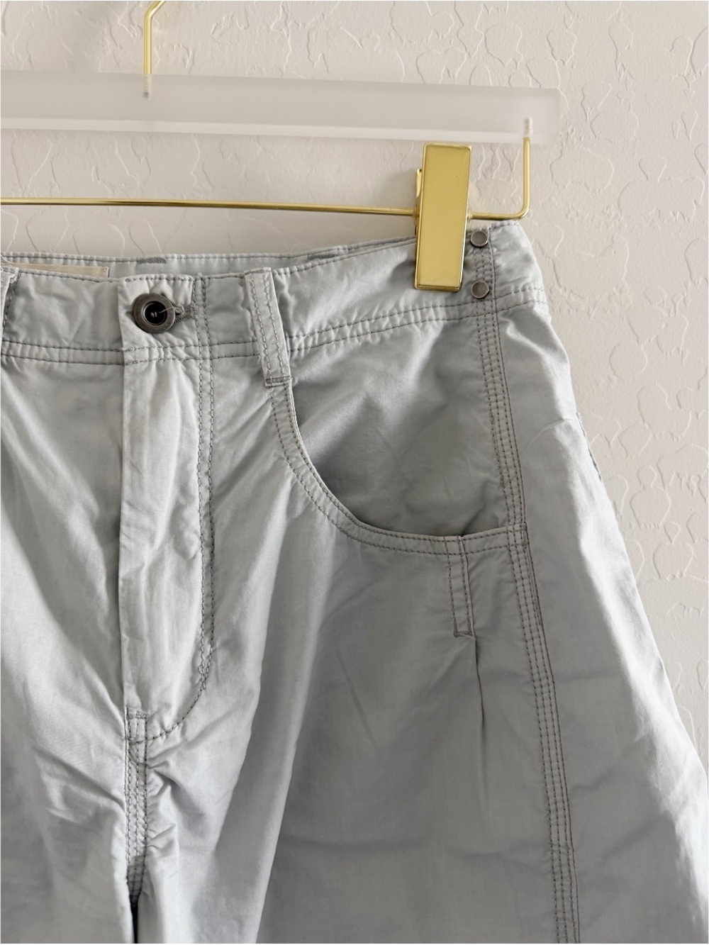 Anthropologie Pilcro Parachute Curve Barrel Wide Leg Pants Trousers Size 26 - Picture 7 of 15